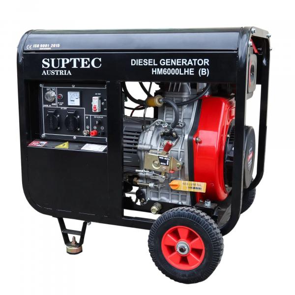 Dīzeļģenerators SUPTEC (vienfāzes) HM 6000 LHE(B) Dīzeļģeneratori